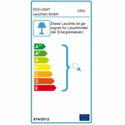 Applique murale d'extérieur LUTEC BRISTOL Transparent, Blanc, 1 lumière, Détecteur de mouvement