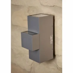 Applique murale d'extérieur Konstsmide MONZA LED Acier inoxydable, 2 lumières