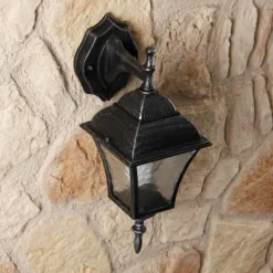 Applique murale d'extérieur Rabalux Toscana Noir