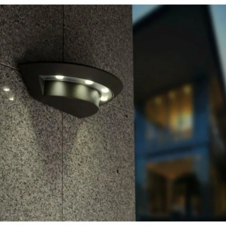 Applique murale d'extérieur Lutec GHOST LED Anthracite, 4 lumières