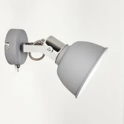 hofstein Appliques|Applique murale Dompierre Gris, Blanc, 1 lumière