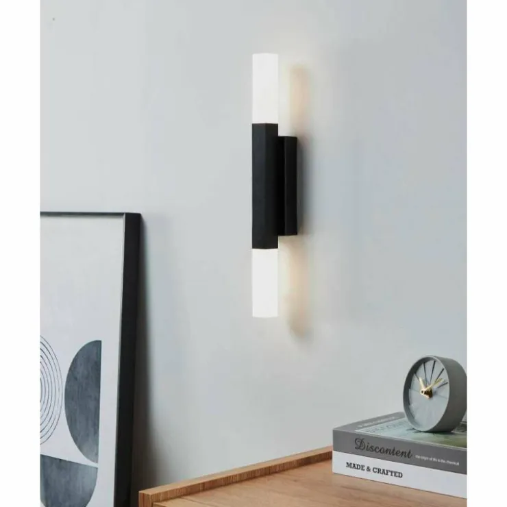 Luminaires Eglo Appliques|Applique murale Eglo ALCUDIA LED Noir, 2 lumières