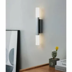 Luminaires Eglo Éclairage Led|Applique murale Eglo ALCUDIA LED Chrome, 2 lumières