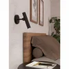 Luminaires Eglo Éclairage Led|Applique murale Eglo ALMUDAINA LED Noir, 1 lumière