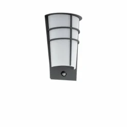 Applique murale Eglo BREGANZO 1 LED Anthracite, 2 lumières, Détecteur de mouvement