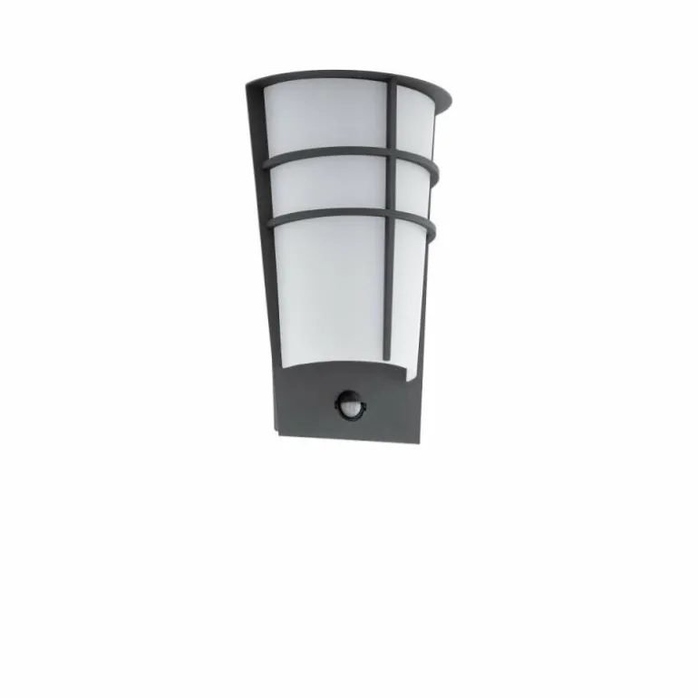 Applique murale Eglo BREGANZO 1 LED Anthracite, 2 lumières, Détecteur de mouvement