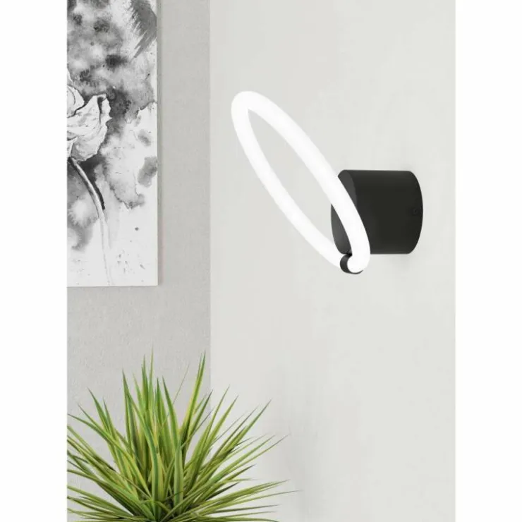 Luminaires Eglo Appliques|Applique murale Eglo CARANACOA LED Noir, 1 lumière