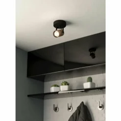 Luminaires Eglo Éclairage Led|Applique murale Eglo CAYUCA LED Noir, 1 lumière
