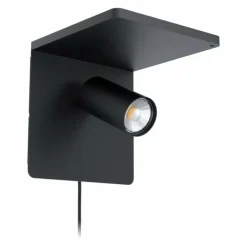Luminaires Eglo Appliques|Applique murale EGLO CIGLIE LED Noir, 1 lumière