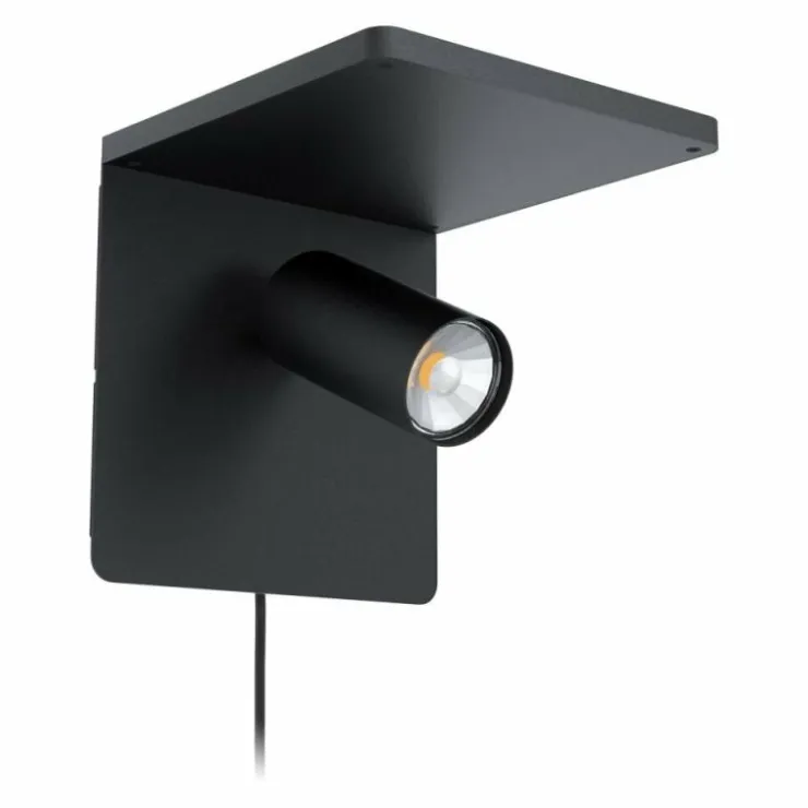 Luminaires Eglo Appliques|Applique murale EGLO CIGLIE LED Noir, 1 lumière