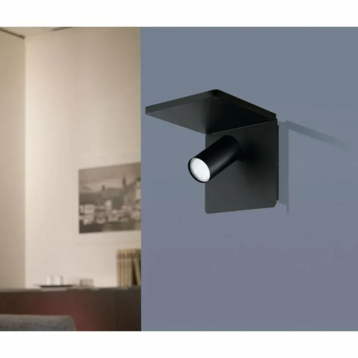 Luminaires Eglo Appliques|Applique murale EGLO CIGLIE LED Noir, 1 lumière