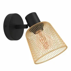 Luminaires Eglo Spots Et Projecteurs|Applique murale Eglo COSLADA Noir, 1 lumière