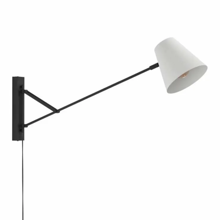 Luminaires Eglo Appliques|Applique murale Eglo FORCADET Gris, Noir, 1 lumière