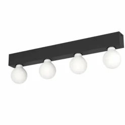 Luminaires Eglo Appliques|Applique murale Eglo GUANAL Noir, 4 lumières