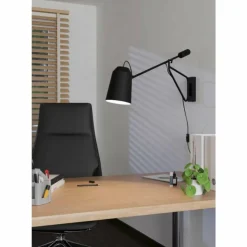 Luminaires Eglo Appliques|Applique murale Eglo LORETO Noir, Blanc, 1 lumière