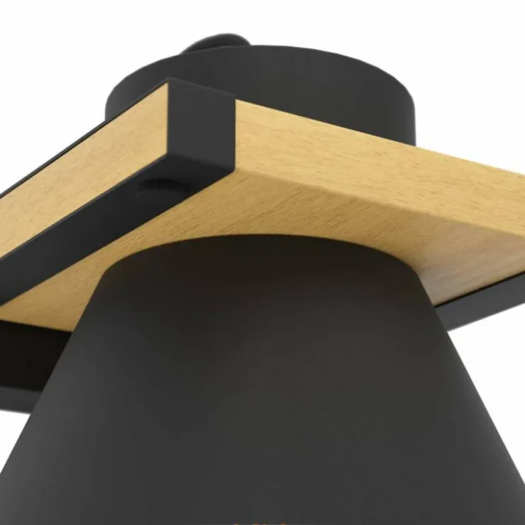 Luminaires Eglo Appliques|Applique murale Eglo MACCLES Noir, 1 lumière