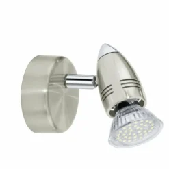 Luminaires Eglo Éclairage Led|Applique murale Eglo MAGNUM-LED Nickel mat
