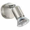 Luminaires Eglo Éclairage Led|Applique murale Eglo MINI LED Nickel mat, 1 lumière