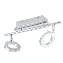 Luminaires Eglo Éclairage Led|Applique murale Eglo NAUDELLA LED Chrome, 2 lumières