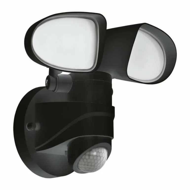 Applique murale EGLO PAGINO LED Noir, 1 lumière, Détecteur de mouvement