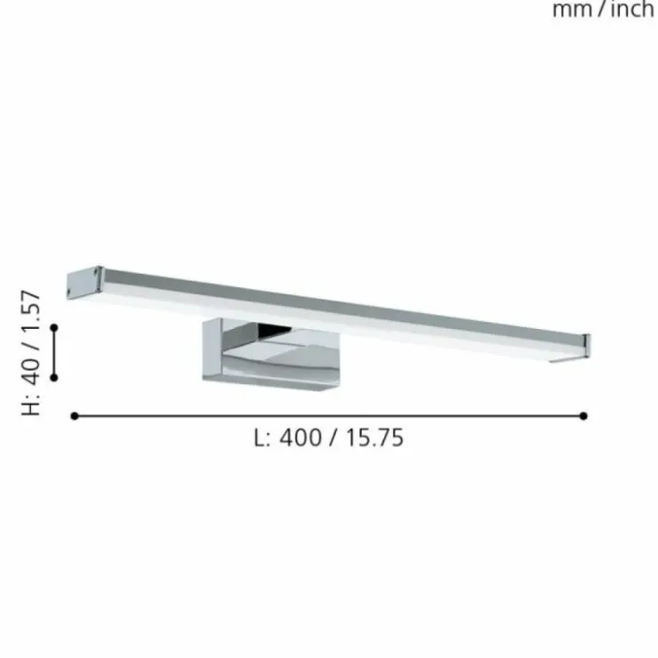Luminaires Eglo Éclairage Led|Applique murale Eglo PANDELLA 1 LED Chrome, 1 lumière