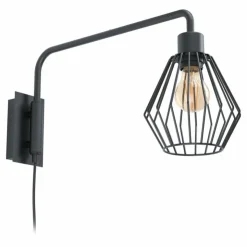Luminaires Eglo Appliques|Applique murale Eglo TABILLANO Noir, 1 lumière