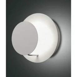 Luminaires Fabas Luce Éclairage Led|Applique murale Fabas Luce Fullmoon LED Blanc, 1 lumière