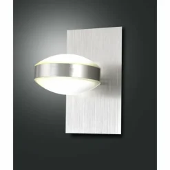 Luminaires Fabas Luce Éclairage Led|Applique murale Fabas Luce Mill LED Nickel mat, 1 lumière
