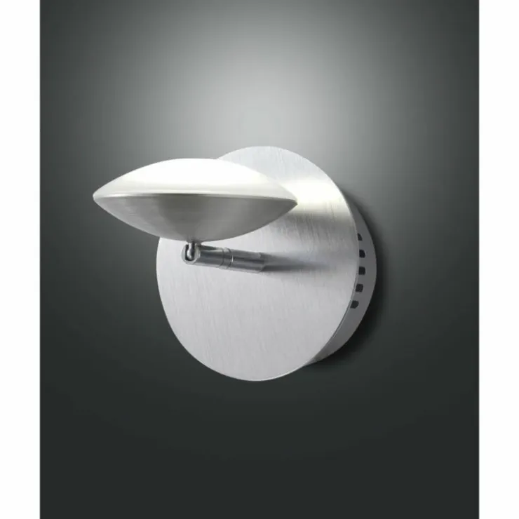 Luminaires Fabas Luce Éclairage Led|Applique murale Fabas Luce Hale LED Aluminium, Acier inoxydable, 1 lumière