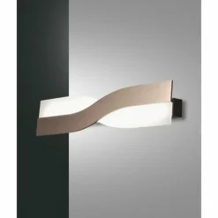 Luminaires Fabas Luce Éclairage Led|Applique murale Fabas Luce Riace LED Bronze, 1 lumière