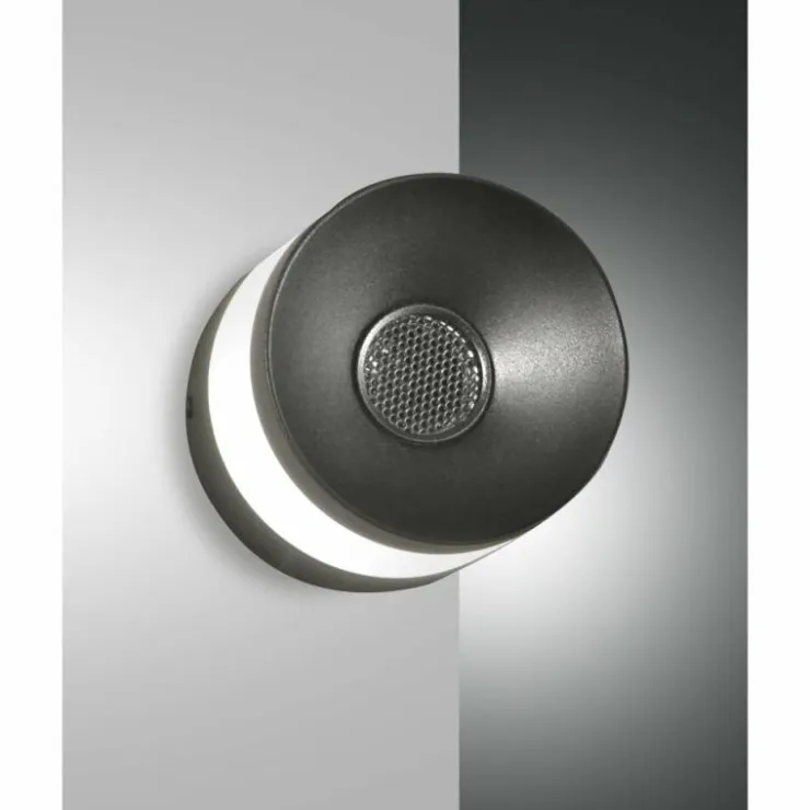 Luminaires Fabas Luce Éclairage Led|Applique murale Fabas Luce Billie LED Noir, 1 lumière