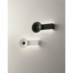 Luminaires Fabas Luce Éclairage Led|Applique murale Fabas Luce Aretha LED Noir, 1 lumière