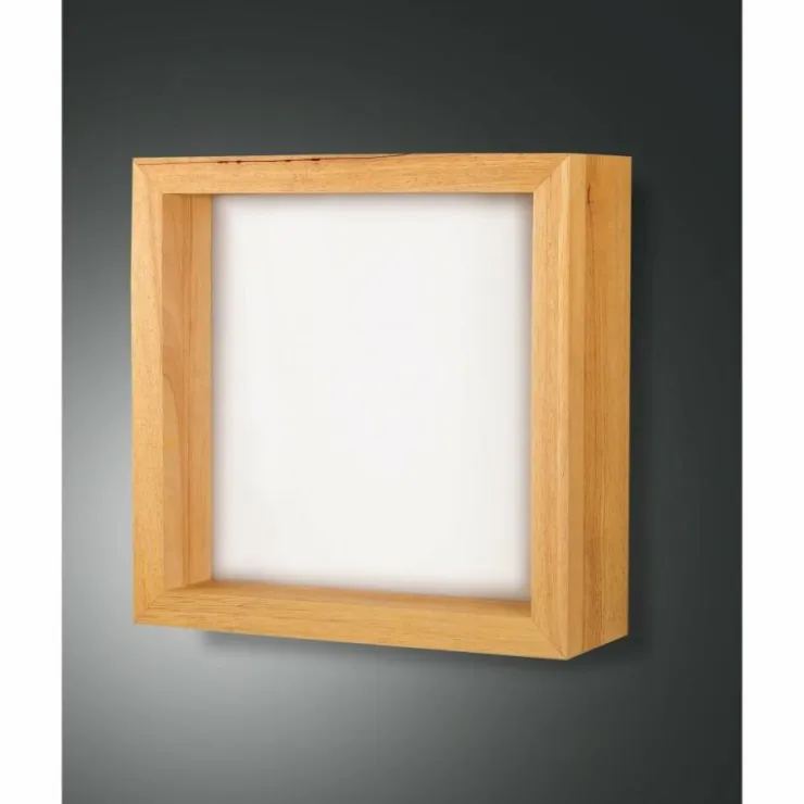 Luminaires Fabas Luce Éclairage Led|Applique murale Fabas Luce Window LED Brun, 1 lumière