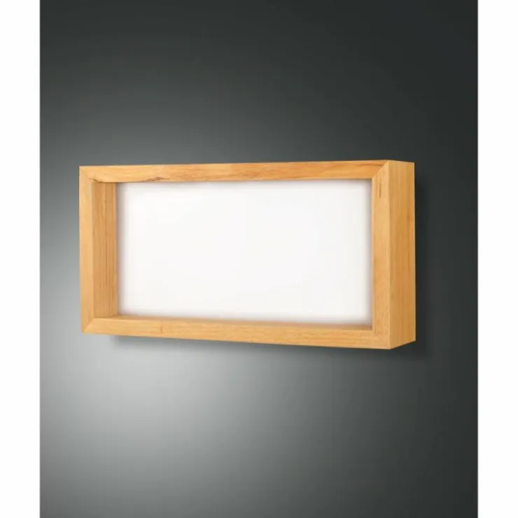 Luminaires Fabas Luce Éclairage Led|Applique murale Fabas Luce Window LED Brun, 1 lumière