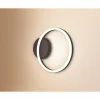 Luminaires Fabas Luce Éclairage Led|Applique murale Fabas Luce Giotto LED Noir, 1 lumière