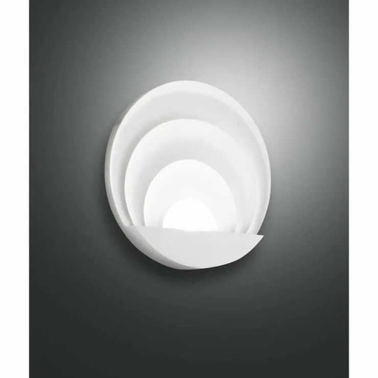Luminaires Fabas Luce Appliques|Applique murale Fabas Luce Sunrise Blanc, 1 lumière