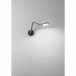 Luminaires Fabas Luce Éclairage Led|Applique murale Fabas Luce Regina LED Noir, 1 lumière