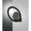 Luminaires Fabas Luce Appliques|Applique murale Fabas Luce Hector LED Noir, 1 lumière
