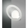 Luminaires Fabas Luce Appliques|Applique murale Fabas Luce Hector LED Blanc, 1 lumière
