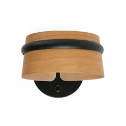 Luminaires Faro Barcelona Appliques|Applique murale Faro Barcelona Loop LED Noir, 1 lumière
