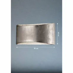 Luminaires Fischer & Honsel Appliques|Applique murale Fischer & Honsel Arles LED Nickel brillant, 2 lumières