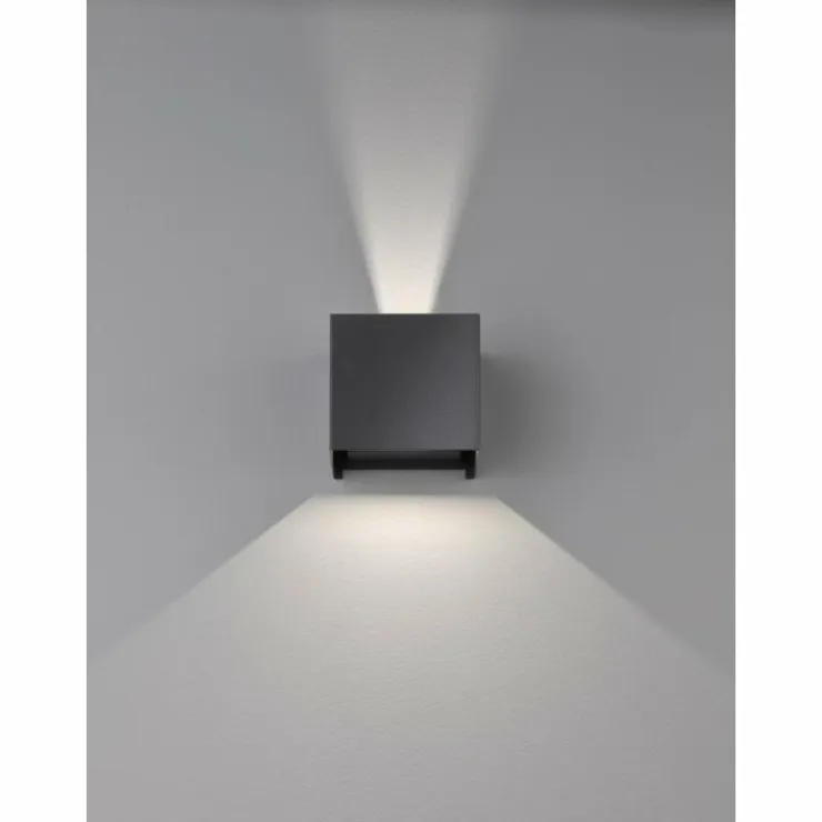 Luminaires Fischer & Honsel Éclairage Led|Applique murale Fischer & Honsel Wall LED Noir, 2 lumières