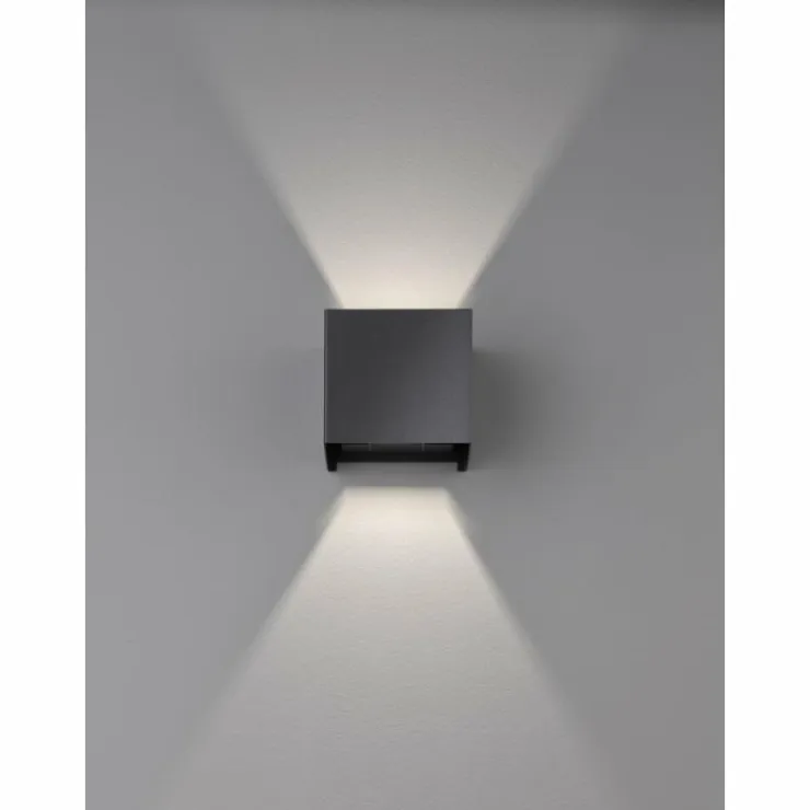 Luminaires Fischer & Honsel Éclairage Led|Applique murale Fischer & Honsel Wall LED Noir, 2 lumières