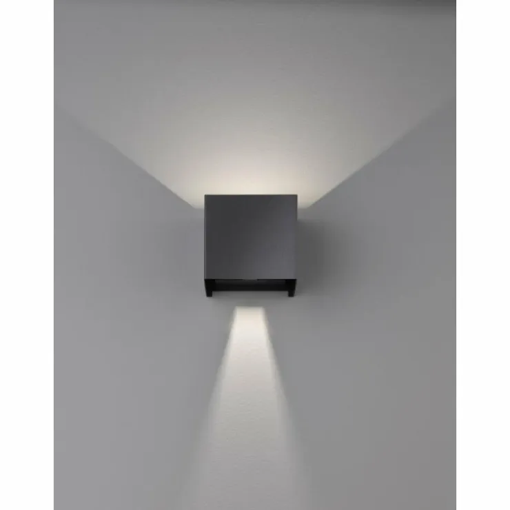 Luminaires Fischer & Honsel Éclairage Led|Applique murale Fischer & Honsel Wall LED Noir, 2 lumières