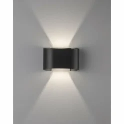 Luminaires Fischer & Honsel Éclairage Led|Applique murale Fischer & Honsel Wall LED Noir, 2 lumières