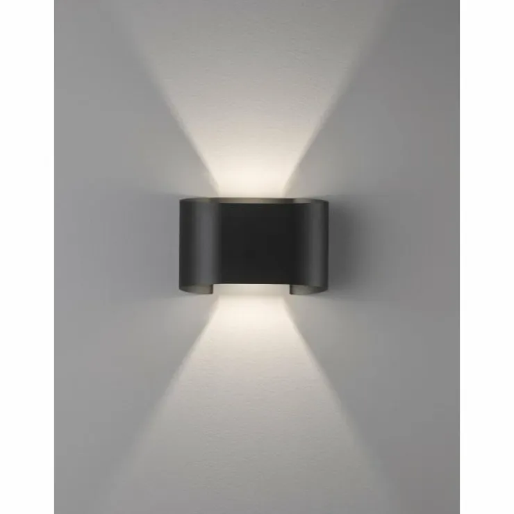 Luminaires Fischer & Honsel Éclairage Led|Applique murale Fischer & Honsel Wall LED Noir, 2 lumières