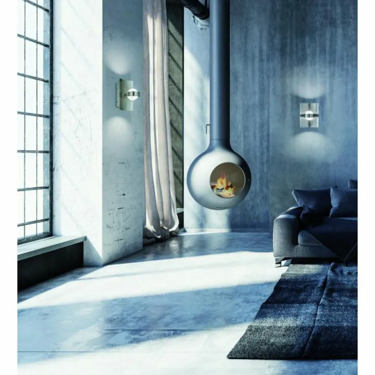 Luminaires Fischer & Honsel Appliques|Éclairage Led|Applique murale Fischer & Honsel Bondy LED Nickel mat, 1 lumière, Changeur de couleurs