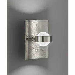 Luminaires Fischer & Honsel Appliques|Éclairage Led|Applique murale Fischer & Honsel Bondy LED Nickel mat, 1 lumière, Changeur de couleurs