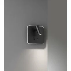 Luminaires Fischer & Honsel Appliques|Applique murale Fischer & Honsel Mila LED Noir, 1 lumière