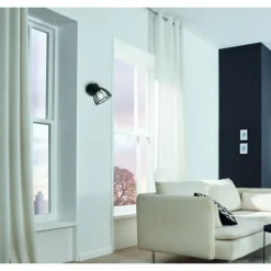 Luminaires Fischer & Honsel Appliques|Applique murale Fischer & Honsel Tilda Noir, 1 lumière